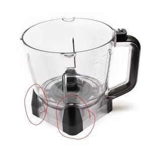 Ninja BL770 plastic corner foot base (set of 3 with screws)